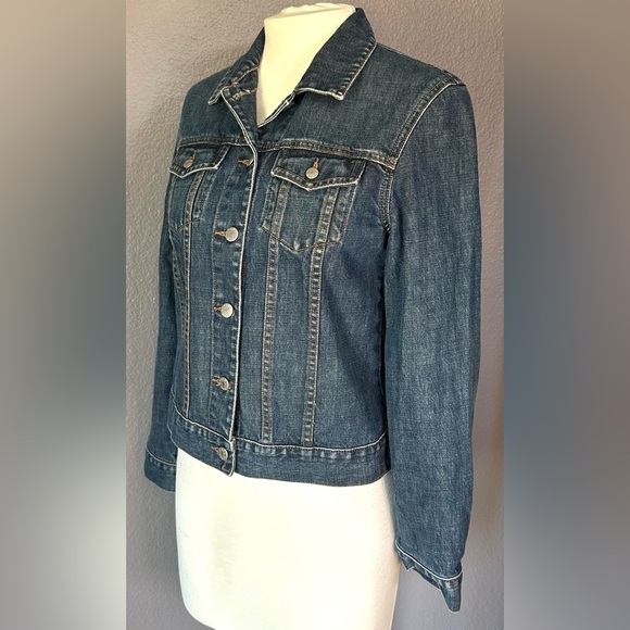 J.Crew Denim Jacket Women’s Size S Small Blue Jean 100% Cotton Button Front - Picture 5 of 14